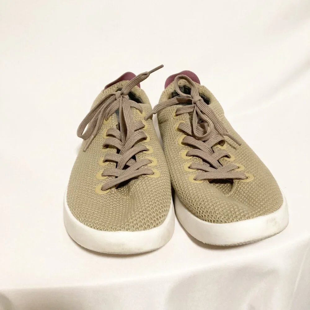 Allbirds Tree Piper Men's Size 10 Hazy Beige Tan Green Casual Lace Up Sneakers